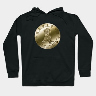 Vizsla, Coin, Funny, Dog, Money, Currency Hoodie